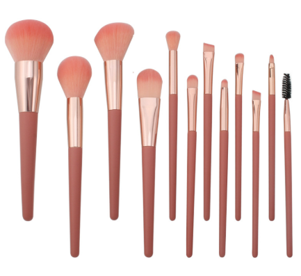 高档纯色12支化妆刷套装